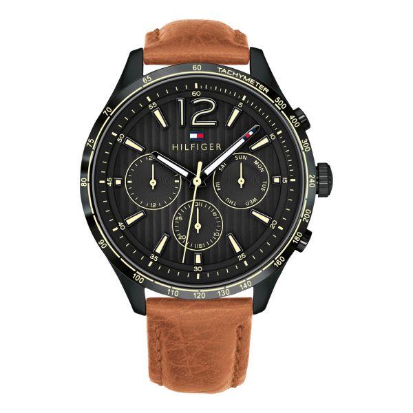 Tommy Hilfiger Gavin Chronograph Black Dial Men's Watch  1791470 - Watches of America