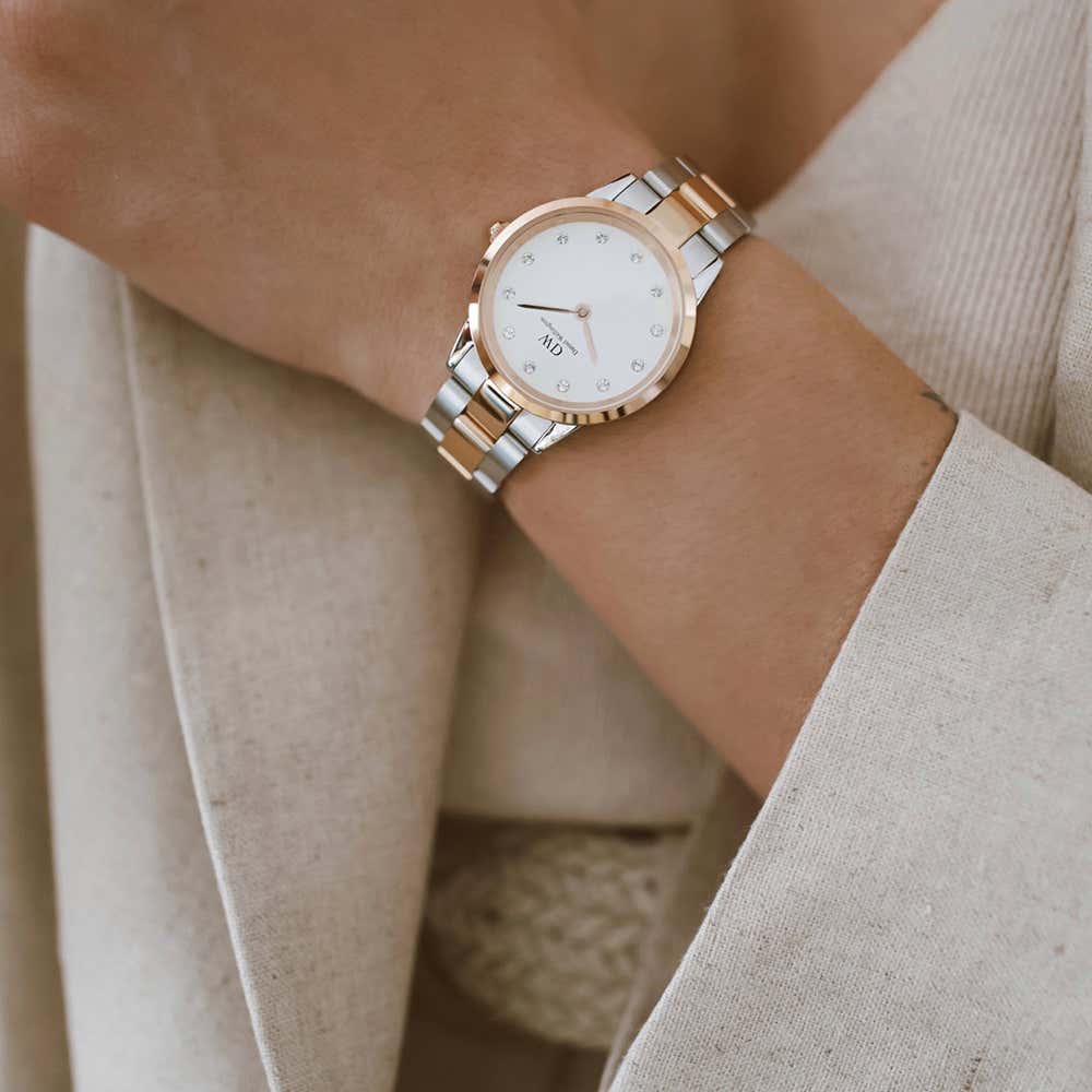 Daniel Wellington Iconic Link Lumine 32mm Two tone Ladies Watch DW0010 Watches of America