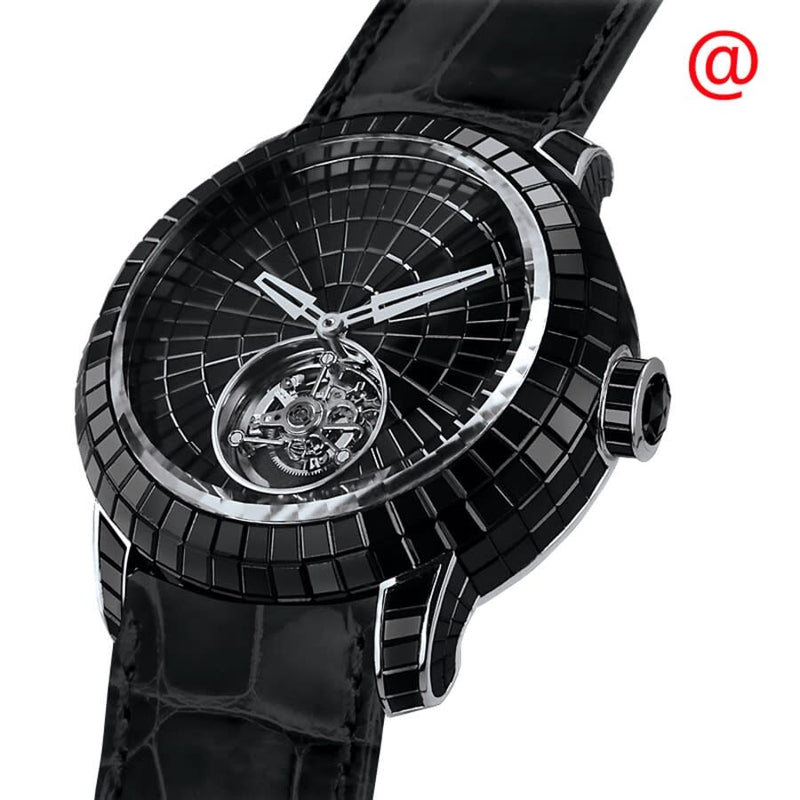 Jacob & Co. Caviar Tourbillon Hand Wind Diamond Black Dial Watch #CV20130BSBSBDA4D - Watches of America