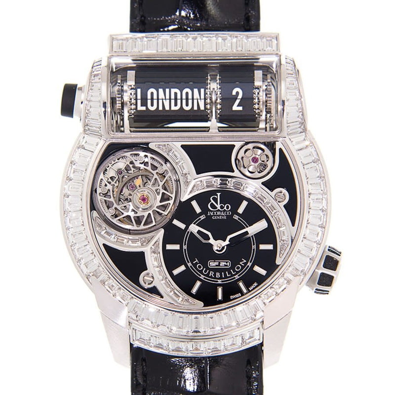 Jacob & Co. EPIC SF24 Automatic Diamond Black Dial Men's Watch #ES80230BDBDA - Watches of America
