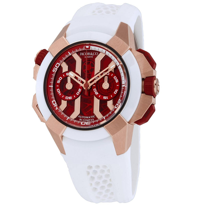 Jacob & Co. Epic X Chrono Automatic Red Dial Men's Watch #EC313.42.SA.RR.F - Watches of America