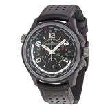 Jaeger LeCoultre Amvox 5 Worldtime Automatic Chronograph Black Dial Black Leather Men's Watch #Q193A470 - Watches of America