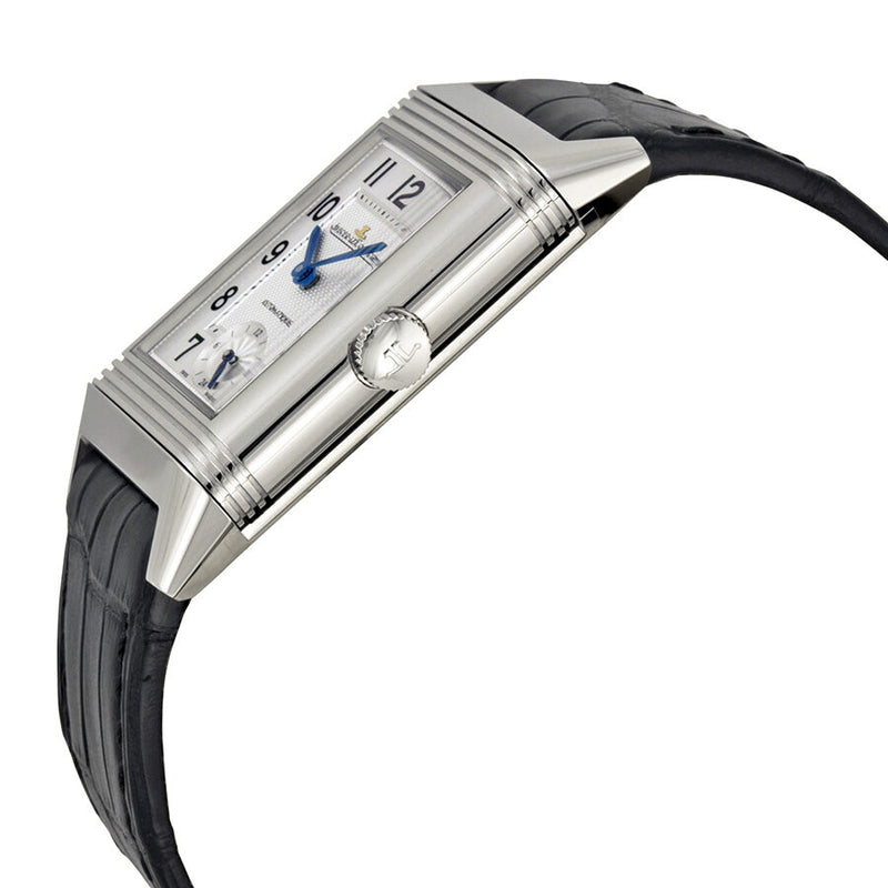 Jaeger Lecoultre Grande Reverso Automatic White Dial Black Leather Men's Watch #Q3808420 - Watches of America #2