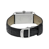 Jaeger LeCoultre Grande Reverso Silver Dial Black Leather Ladies Watch #Q3208423 - Watches of America #3