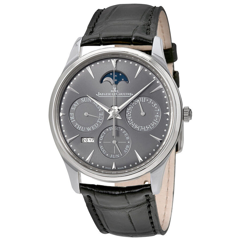 Jaeger LeCoultre Master Ultra Thin Perpetual Automatic 18kt White Gold Men's Watch #Q130354J - Watches of America