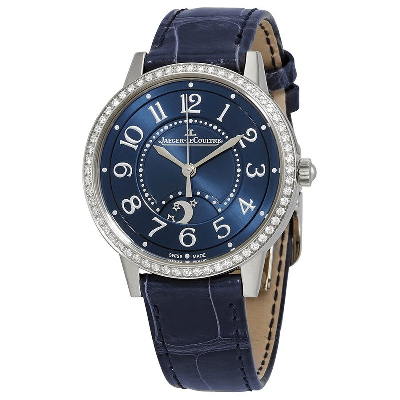 Jaeger LeCoultre Rendez-Vous Automatic Diamond Blue Dial Ladies Watch #Q3448480 - Watches of America