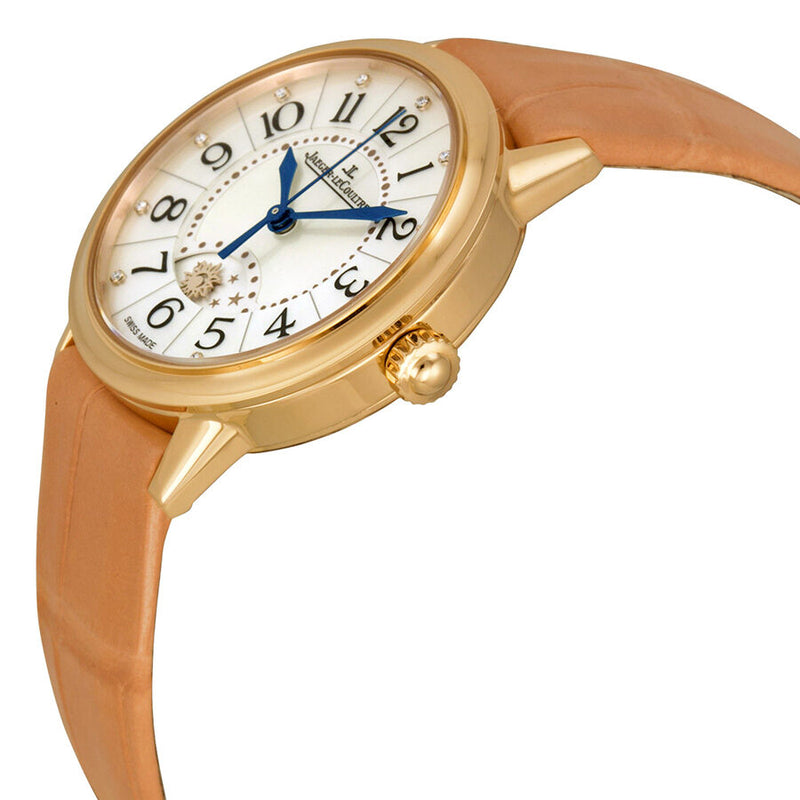 Jaeger Lecoultre Rendez-vous Night & Day Mother of Pearl Dial Gold Leather Ladies Watch #Q3462590 - Watches of America #2