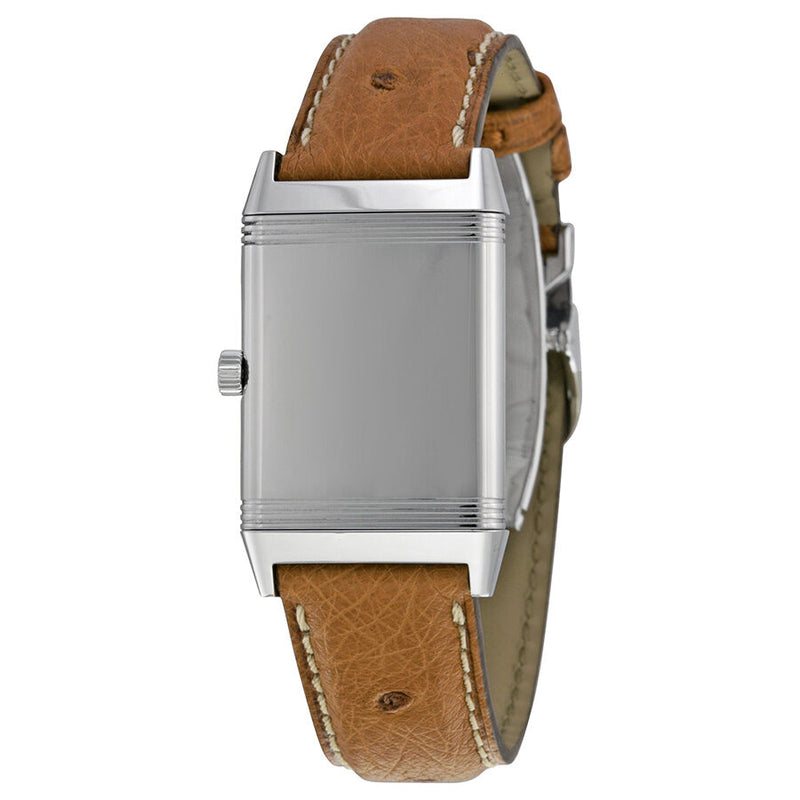 Jaeger LeCoultre Reverso Classic Silver Dial Brown Ostrich Leather Unisex Watch #Q2508411 - Watches of America #3