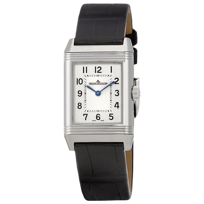 Jaeger LeCoultre Reverso Classic Silver Dial Ladies Leather Watch #Q2608530 - Watches of America