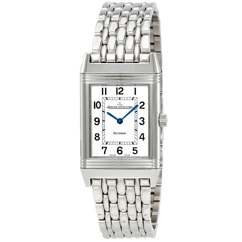 Jaeger LeCoultre Reverso Classique Silver Dial Stainless Steel Ladies Watch #Q2508110 - Watches of America