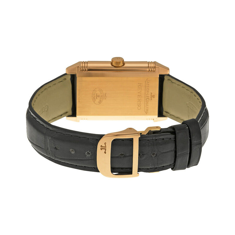 Jaeger LeCoultre Reverso Grande Taille Silver Dial Black Leather Men's Watch #Q2702421-BK - Watches of America #4