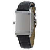 Jaeger LeCoultre Reverso Silver Dial Black Ostrich Leather Strap Unisex Watch #Q2508412 - Watches of America #3