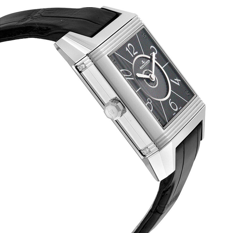 Jaeger LeCoultre Reverso Squadra Lady Duetto Silver and Black Dial Ladies Watch #Q7058430 - Watches of America #2