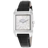 Jaeger LeCoultre Reverso Squadra Lady Duetto Silver and Black Dial Ladies Watch #Q7058430 - Watches of America #4