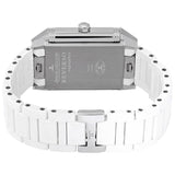 Jaeger LeCoultre Reverso Squadra White Dial Stainless Steel White Rubber Ladies Watch #Q7048720 - Watches of America #3
