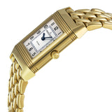 Jaeger LeCoultre Reverso White Dial 18kt Yellow Gold Ladies Watch #Q2611110 - Watches of America #2