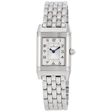 Jaeger LeCoultre Reverso Duetto Silver and Black Dial Stainless Steel Ladies Watch #Q2668112 - Watches of America