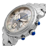 JBW Victory Chronograph Mother of Pearl Dial Diamond Stainless Steel Ladies Watch #JB-6210-D - Watches of America #2