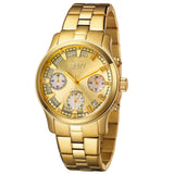 JBW Alessandra Diamond Chronograph Dial Gold Ladies Watch #JB-6217-E - Watches of America