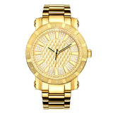 JBW 562 Diamond Gold Dial Yellow Gold-plated Men's Watch #JB-6225-M - Watches of America