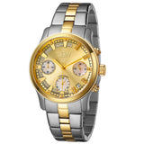 JBW Alessandra Chronograph Gold Diamond Dial Ladies Watch #JB-6217-C - Watches of America