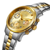 JBW Alessandra Chronograph Gold Diamond Dial Ladies Watch #JB-6217-C - Watches of America #2