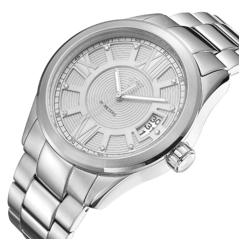 JBW Bond Silver Dial Diamond Men's Watch #J6311B - Watches of America #2