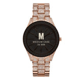 JBW Cristal 34 Quartz Diamond Rose Gold Dial Ladies Watch #J6383B - Watches of America #5