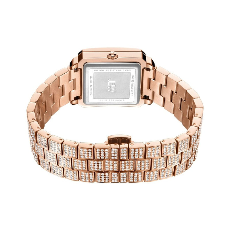 JBW Cristal Quartz Diamond Crystal Rose Dial Ladies Watch #J6386B - Watches of America #3