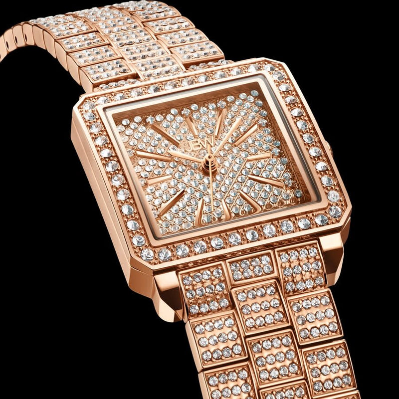 JBW Cristal Quartz Diamond Crystal Rose Dial Ladies Watch #J6386B - Watches of America #5