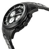 JBW Delano Black Chronograph Diamond Dial Black IP Steel Bracelet Men's Watch #JB-6218-H - Watches of America #2