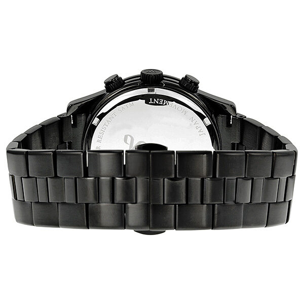 JBW Delano Black Chronograph Diamond Dial Black IP Steel Bracelet Men's Watch #JB-6218-H - Watches of America #3