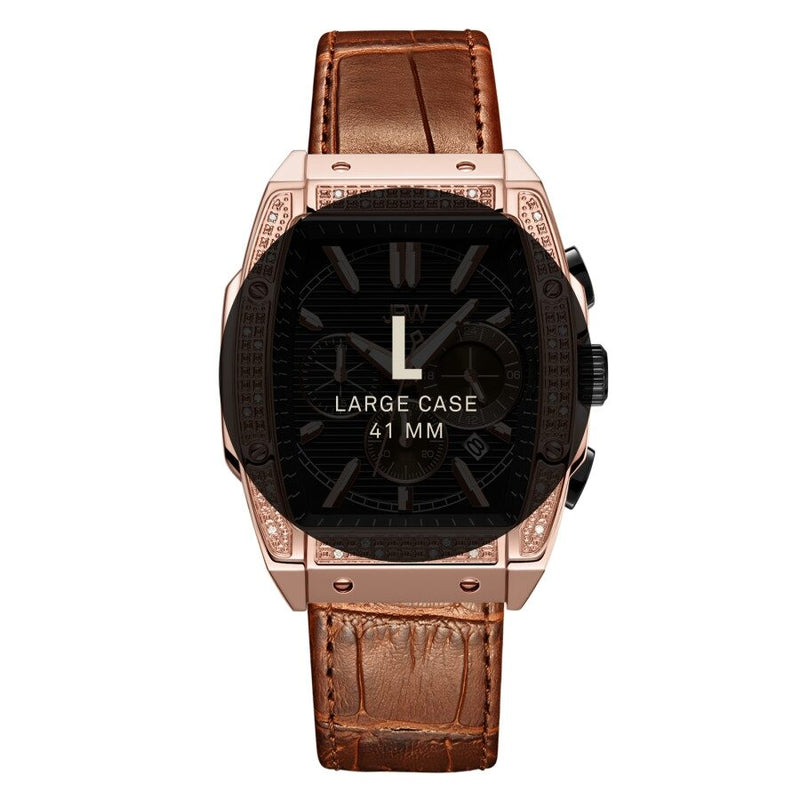 JBW Echelon Chronograph Quartz Diamond Grey Dial Men's Watch #J6379D - Watches of America #5