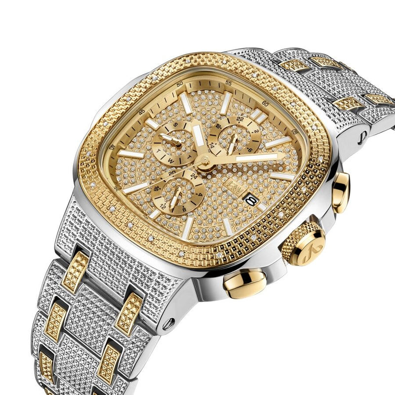 JBW Heist Quartz Diamond Gold Dial Men's Watch #J6380B - Watches of America #2