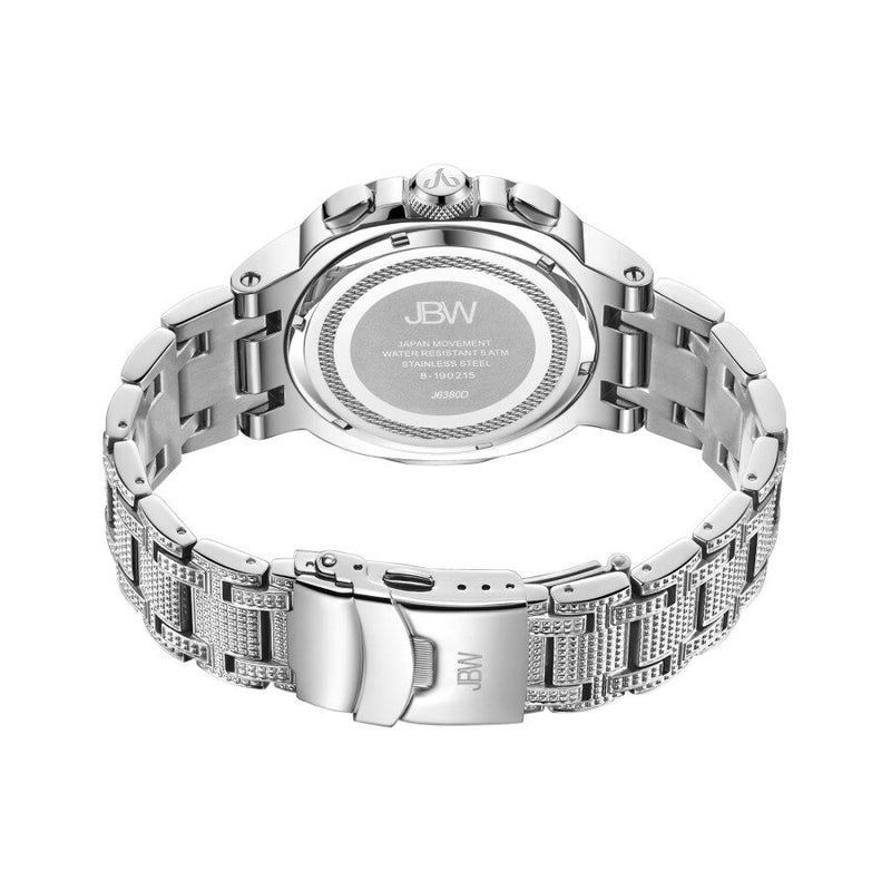 JBW Heist Quartz Diamond Silver Dial Men's Watch #J6380D - Watches of America #3