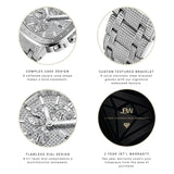 JBW Heist Quartz Diamond Silver Dial Men's Watch #J6380D - Watches of America #4