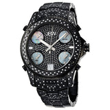 JBW Jet Setter Black IP Multiple Time-Zone Diamond Men's Watch #JB-6213-B - Watches of America