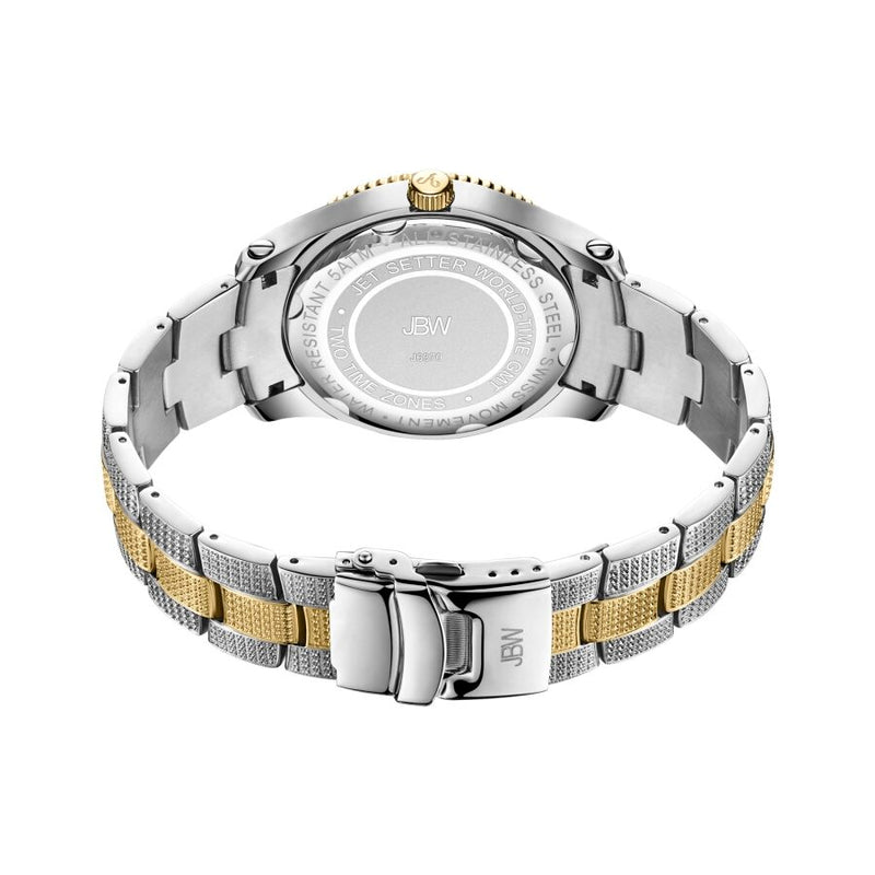 JBW Jet Setter GMT Quartz Men's Diamond Watch #J6370D - Watches of America #3