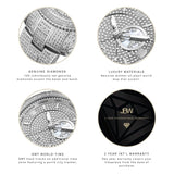 Jbw Jet Setter GMT Quartz Diamond Silver Dial Men's Watch #J6370B - Watches of America #4