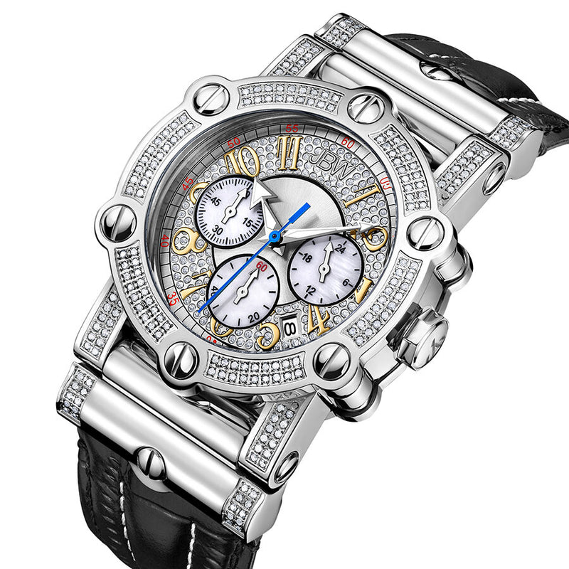 JBW Men's 10 YR Anniversary Phantom 1.96 ctw Diamond & Chronograph Watch #JB-6215-10A - Watches of America #2