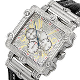 JBW Phantom Silver-tone Chronograph Crystal Dial Silver-tone Steel Diamond Men's Watch #JB-6215-238-B - Watches of America #2