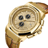 JBW Saxon Gold-tone Dial Men's Watch #JB-6101L-10D - Watches of America #2
