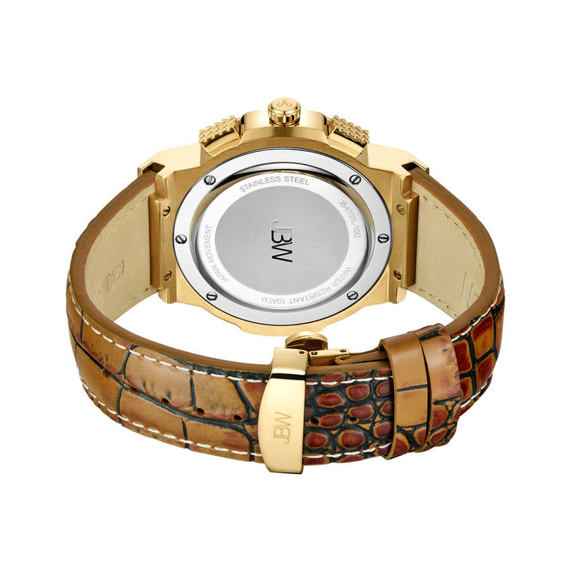JBW Saxon Gold-tone Dial Men's Watch #JB-6101L-10D - Watches of America #3