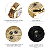 JBW Saxon Gold-tone Dial Men's Watch #JB-6101L-10D - Watches of America #5