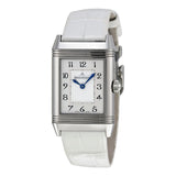 Jaeger LeCoultre Reverso Duetto Duo White Leather Ladies Watch #Q2698420 - Watches of America #5