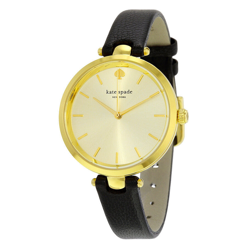 Kate Spade Holland Gold Sunray Dial Ladies Watch #1YRU0811 - Watches of America