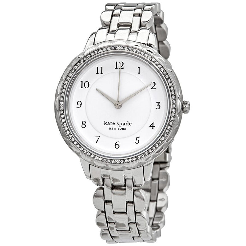 Kate Spade New York Morningside Quartz Crystal White Dial Ladies Watch #KSW1551 - Watches of America
