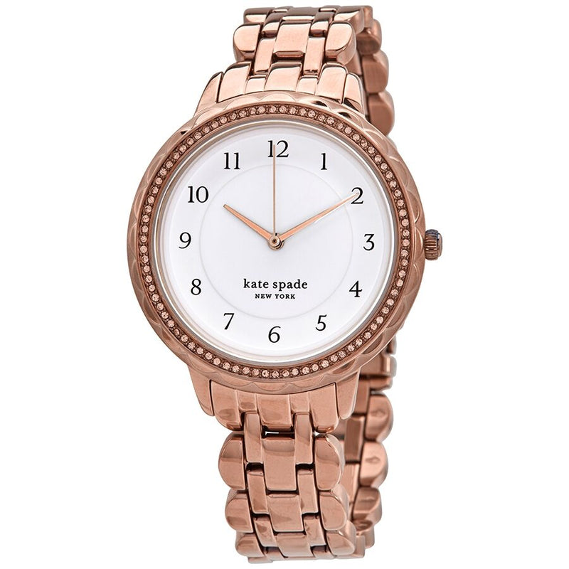 Kate Spade New York Morningside Quartz Crystal White Dial Ladies Watch #KSW1552 - Watches of America
