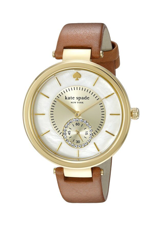 Kate Spade Perry Mother of Pearl 23K Gold Plated Ladies Watch #1YRU0751 - Watches of America