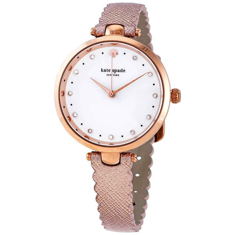 Kate Spade Quartz Crystal White Dial Ladies Watch #KSW1402 - Watches of America